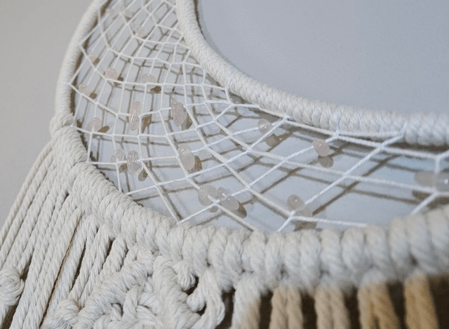 Moon Dreamcatcher with Crystals